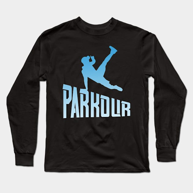 Parkour Freerunner Free Run Athlete Long Sleeve T-Shirt by Foxxy Merch